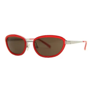 XISILI Acetate Square Sunglasses Women's Red