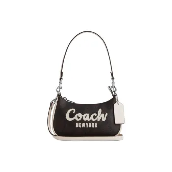 COACH Teri Canvas Portable Crossbody Bag Shoulder Bag Mini Women's Black