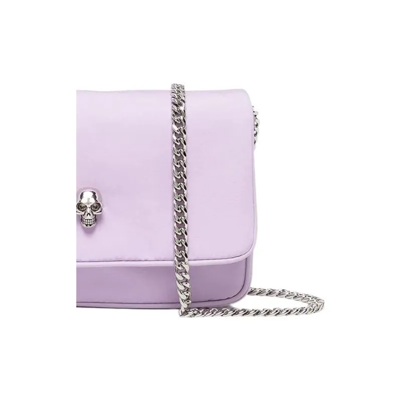 Alexander McQueen Polyester Chain Shoulder Bag Crossbody Bag Women's Purple-3