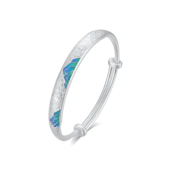 JINJI 999 Fine Silver Bangles Women's