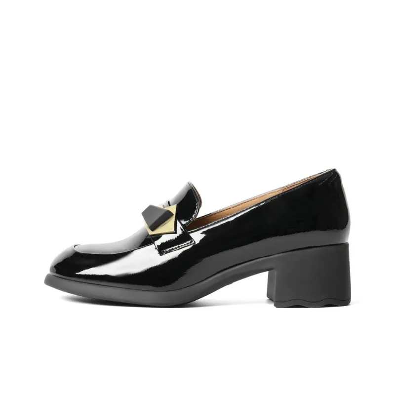 BELLE Loafers 4.5CM Women's Black-0