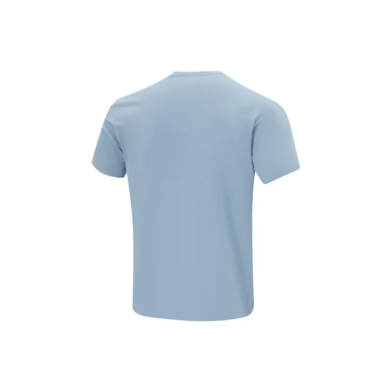 LiNing Fitness Series T-Shirt Men's Ash Gray Blue-1