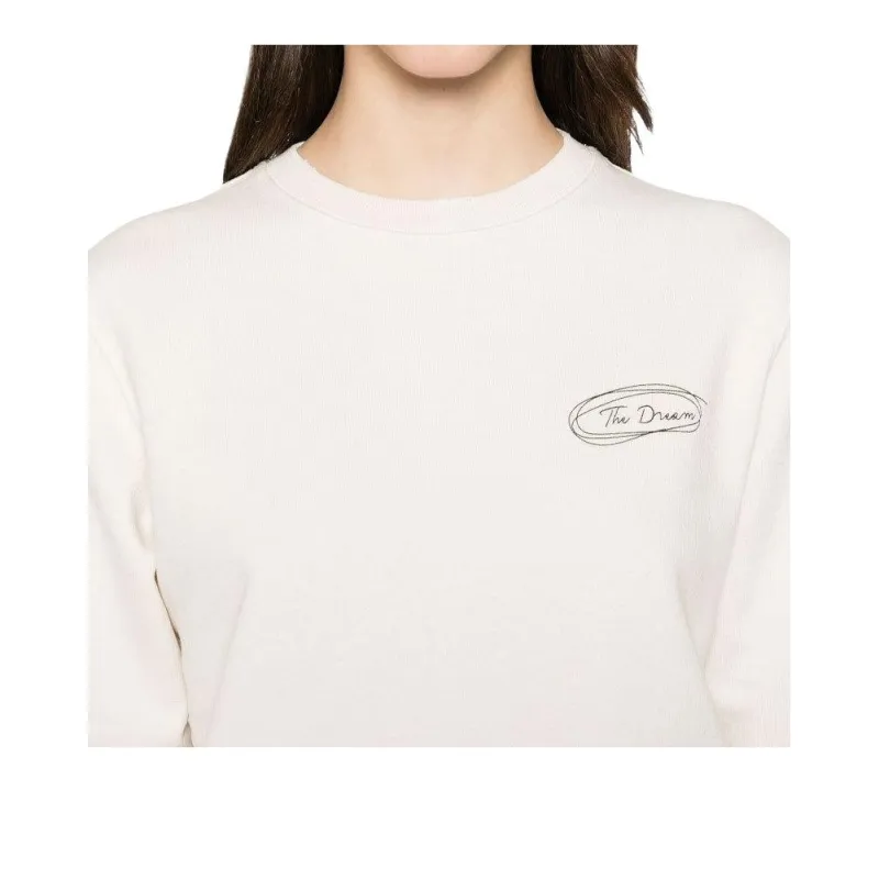 Golden Goose Script Detailed Crewneck Sweatshirt-4