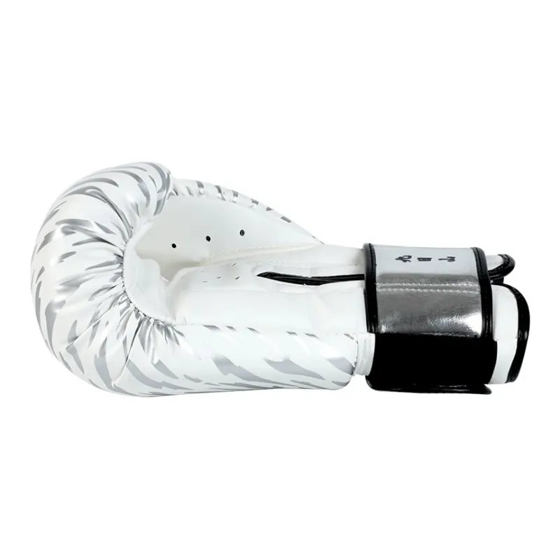 WESING Boxing Gloves Unisex Black White-4