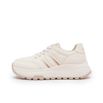 Ritai RITAI Height Increasing Rebound Low-Top Casual Shoes Women's Beige Apricot