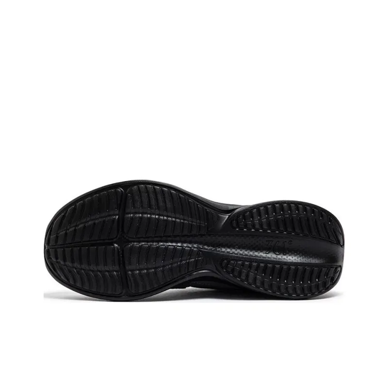 361° Slip Resistant Support Rebound Low Top Casual Running Shoes Men's Gray Black-4