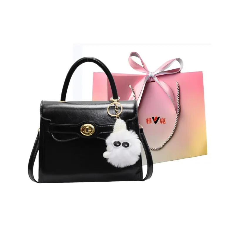 Yalu PU Shoulder Bag, Crossbody Bag, Handbag Regular Women's Black/Ecru/Coffee/Pink/Green-0