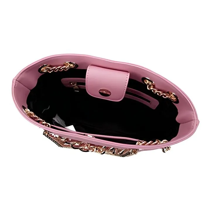 VERSACE JEANS COUTURE Polyurethane Handbag Shoulder Bag Women's Pink-4
