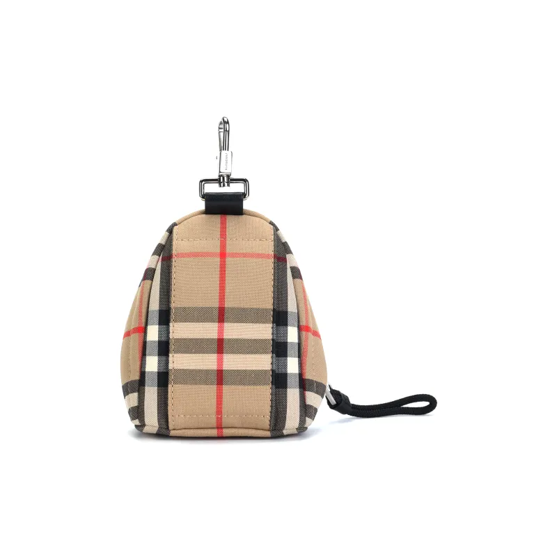 Burberry Cotton Backpack Charm Bag Merchandise Mini Unisex Brown-4