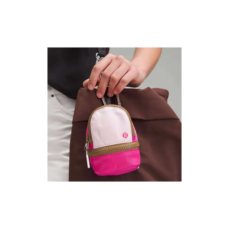 Lululemon Nylon Storage Bag Women's Sonic Pink & Brown-0