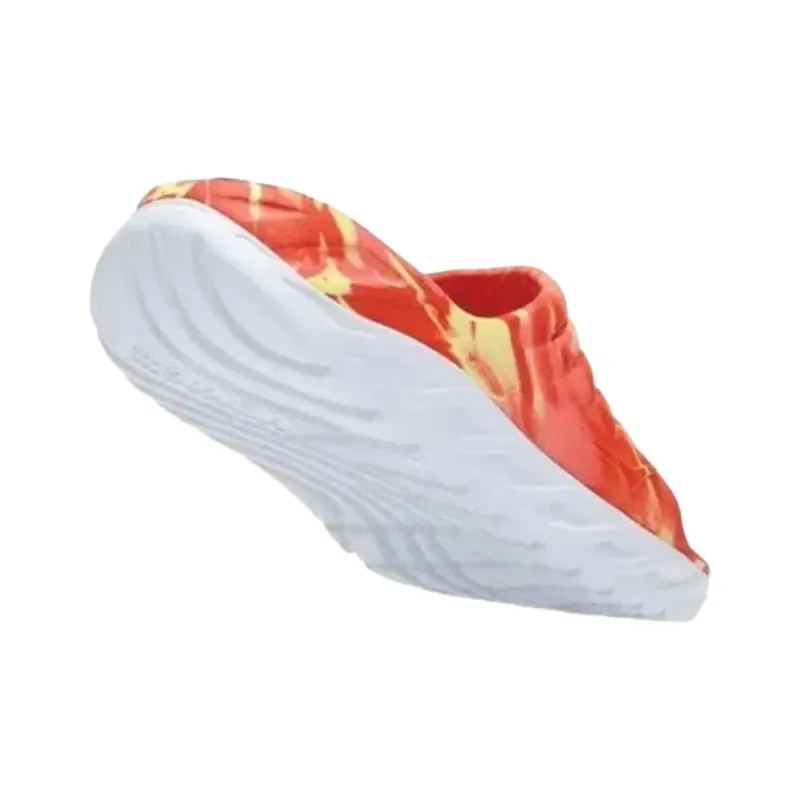 HOKA ONE ONE Ora Recovery Slide Swirl Yellow Pear Fiesta-3