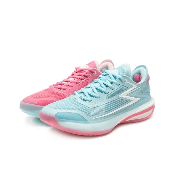 361° Cushioning Anti Slip And Wear Resistant Low Top Basketball Shoes Men's Blue Pink Mismatched
