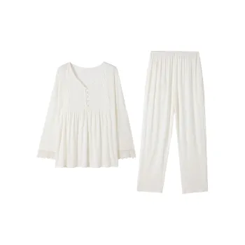 MADALLO Pajama Set Women's Ivory White