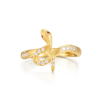 Trpopo S925 Sterling Silver Index Finger Ring Gold Fashion Trend Women's