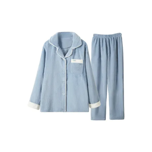 H YXIANG Pajama Set Women's Blue