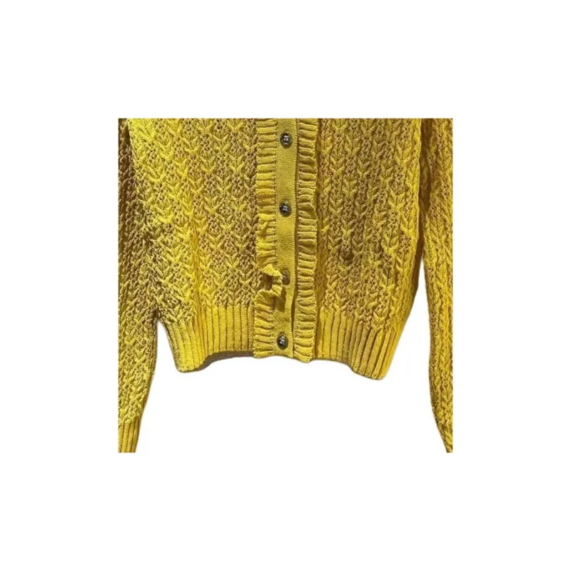 CHANEL Knitwear Women's Yellow-4
