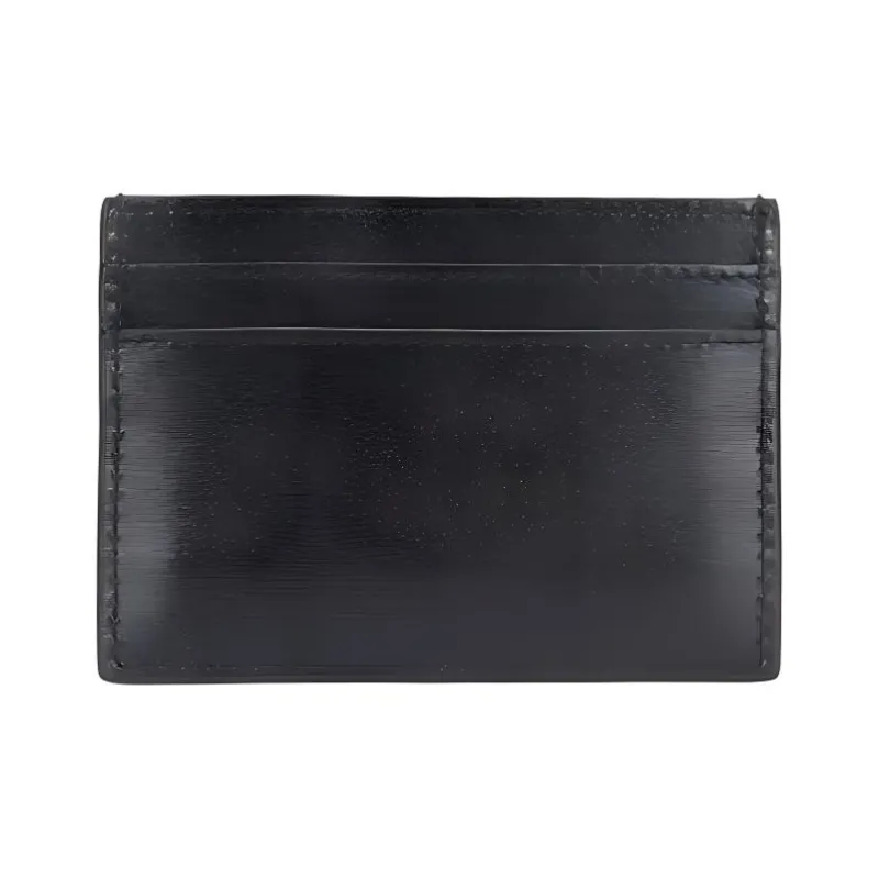 SAINT LAURENT Cow Leather Card Holder Card Holder Men's Black-3