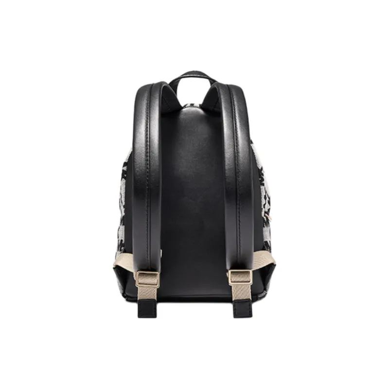 MICHAEL KORS Maisie Artificial Leather Backpack Small Size Women's Black & White-2