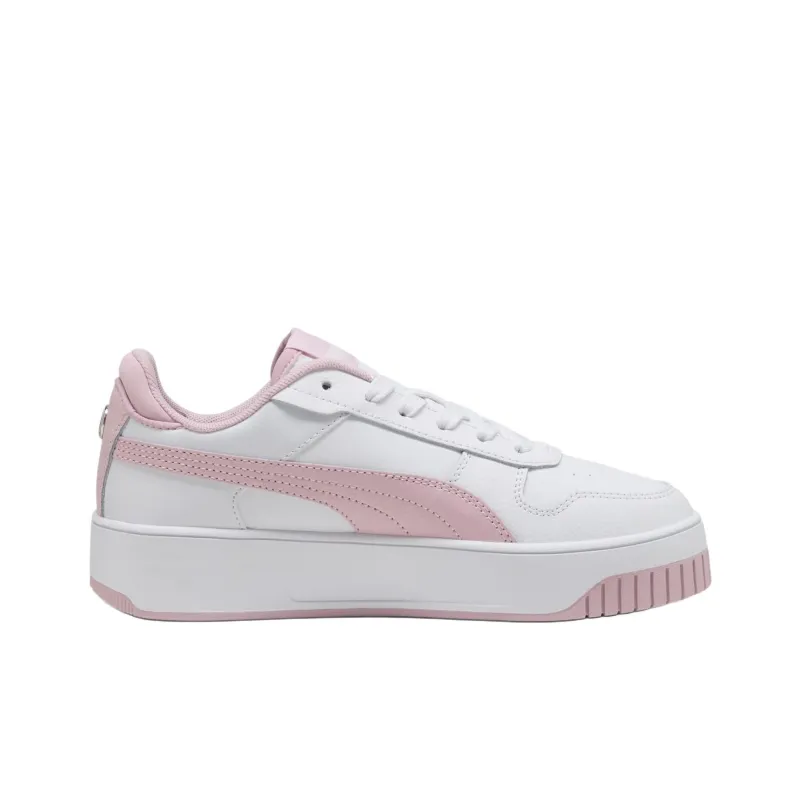 BMW M Motorsport x PUMA Carina Street Anti Slip Wear Resistant Low Top Skateboard Shoes Women's White Pink-1