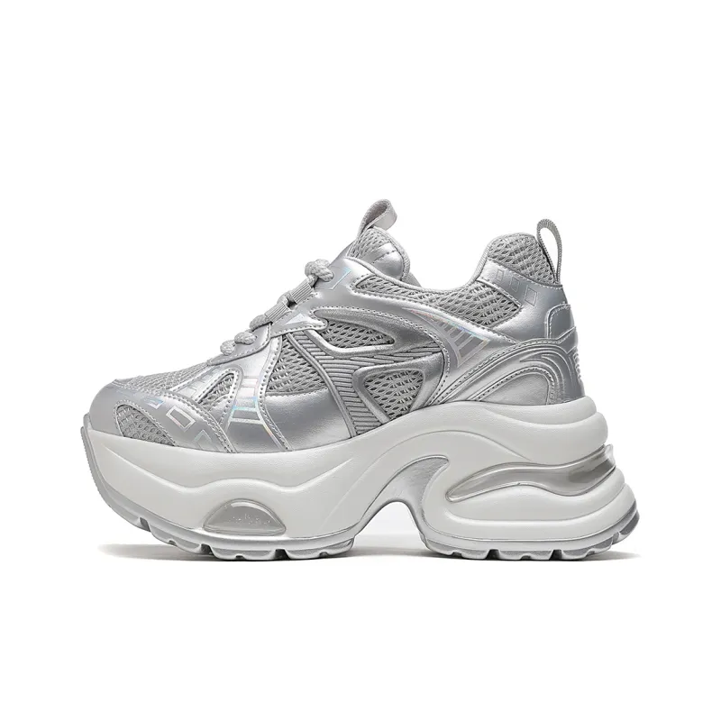 CARDANRO Small sized Sky Vegetables Anti Slip And Wear Resistant Height Increasing Low Top Chunky Sneakers Women's-6