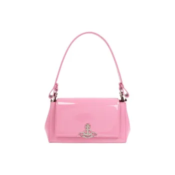 Vivienne Westwood Leather Shoulder Bag Women's Pink