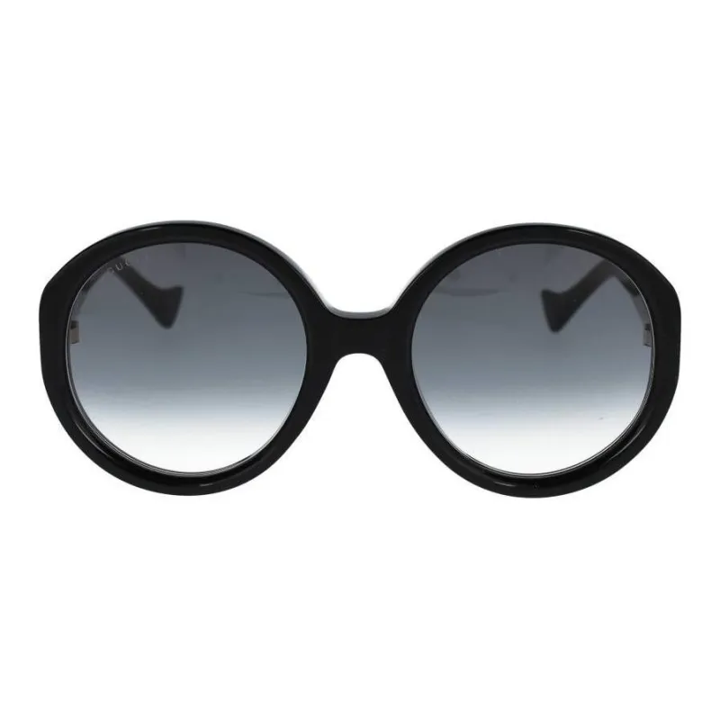 GUCCI Acetate Oval Sunglasses Women's Black-0