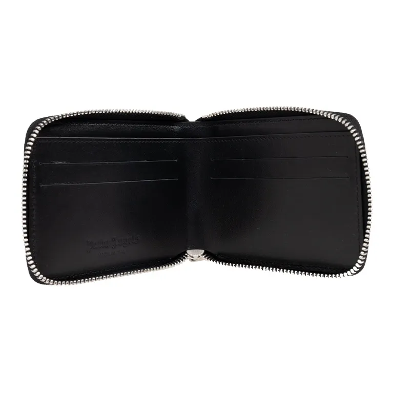 PALM ANGELS Logo Printed Zipped Wallet-3