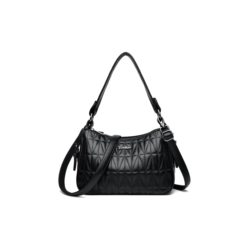 BGAY PU Crossbody Bag Handbag Shoulder Bag Women's Black-3