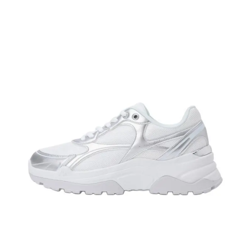Le Coq Sportif Anti Slip Wear Resistant Low Top Running Shoes Women's White-0