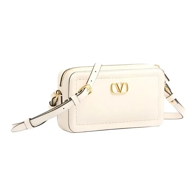 Valentino ALLTIME Cow Leather Shoulder Bag Crossbody Bag Mini Women's Ivory White-1