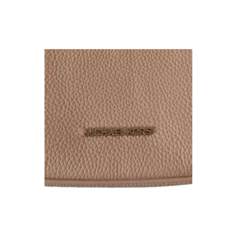 MICHAEL KORS Litchi Grain Leather Shoulder Bag, Crossbody Bag Medium Size Women's Nude Pink-2
