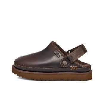 UGG Goldenstar Clog Wrap toe Slippers Unisex Iron Wood Color