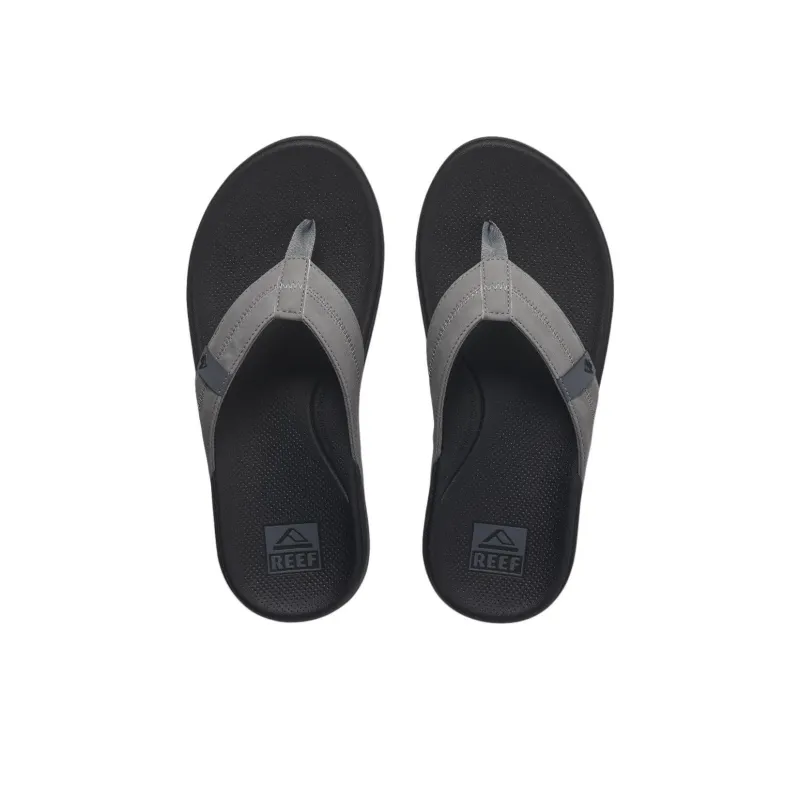 REEF Slip-Resistant Flip Flops Men's Gray Black-3