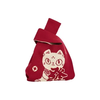 The British Museum High Elastic Line Handbag Regular Unisex Red