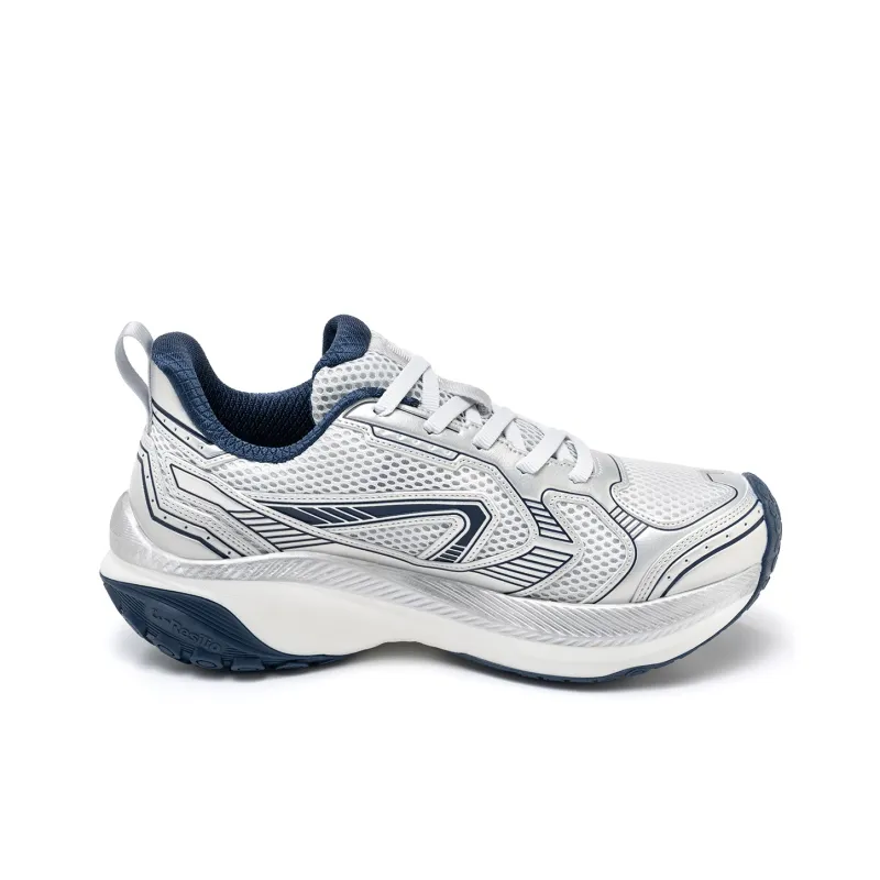 ONEMIX Cushioned Wear Resistant Coverage Low Top Chunky Sneakers Unisex Titanium Silver-1