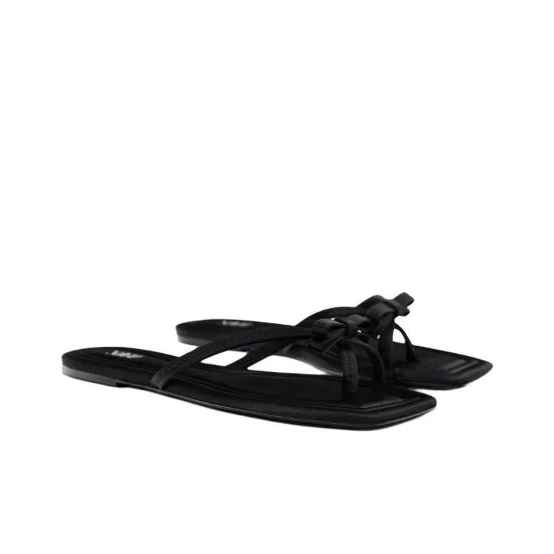 ZARA Trf Flip Flops Women's Black-3