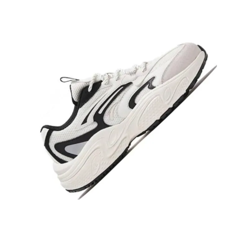 Anta C37 Series Anti Slip Wear Resistant Low Top Casual Shoes Women's White Black-2