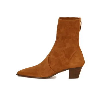 AQUAZZURA Brunswick Ankle Boots 4.5cm Women's Brown