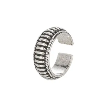ATPLAY Silver Plated Copper Rings Unisex Silver