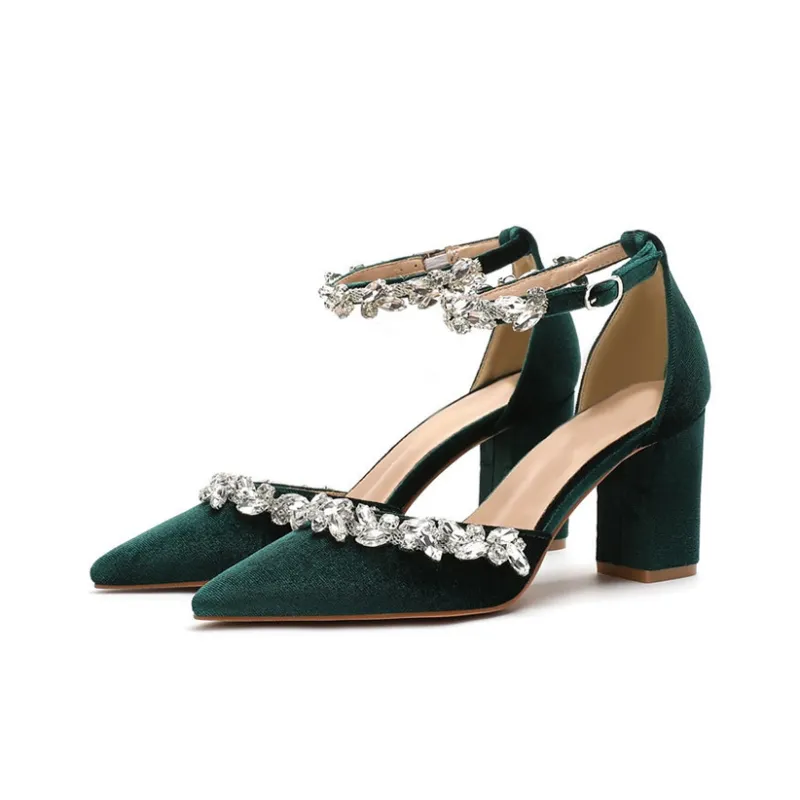 MCKP Chunky Heel High Heels 8cm Women's-1
