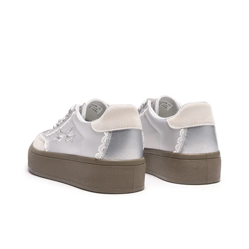 Hotwind Cream Lace Series Skateboard Shoes Women's-2