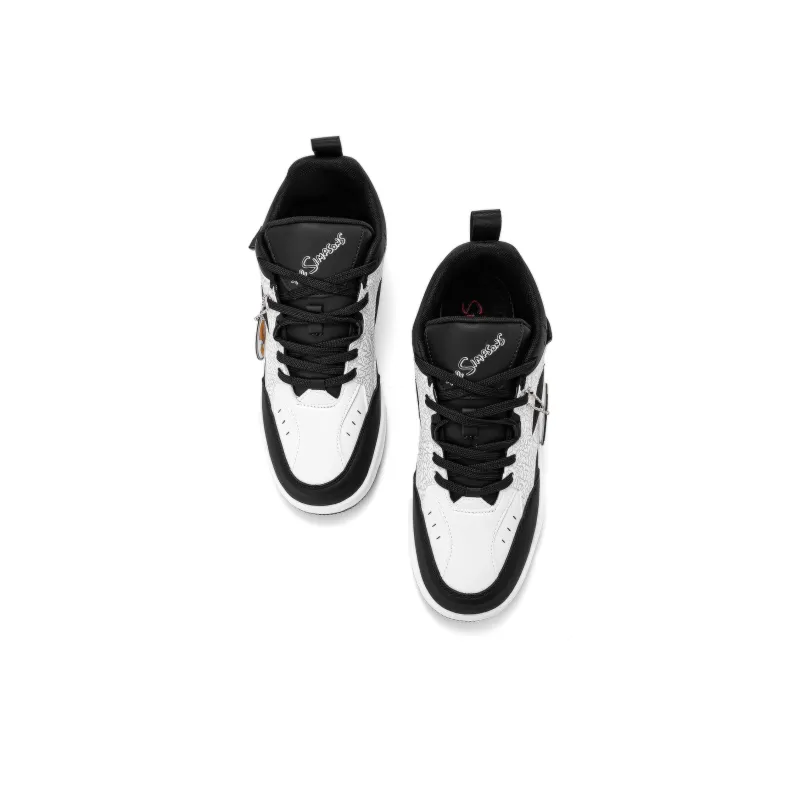The Simpsons Cushioning Coverage Height Increasing Balance Wear Resistant Lightweight Skateboard Shoes Unisex-5