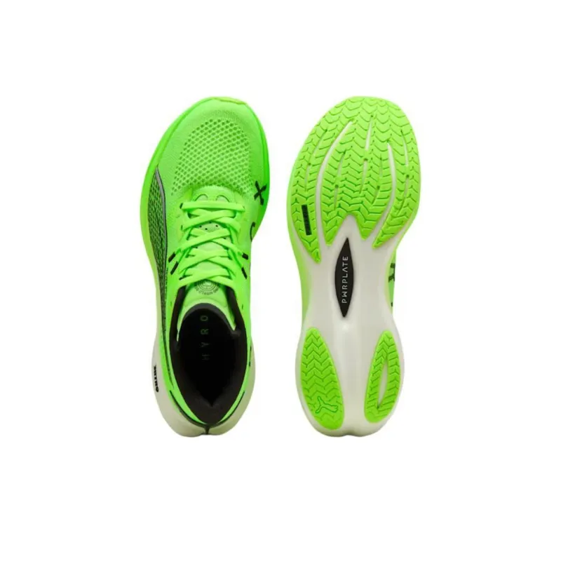 HYROX x PUMA Deviate NITRO 3 Anti Slip Wear Resistant Low Top Running Shoes Men's Green-4