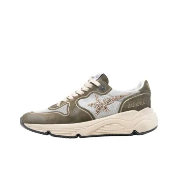 Golden Goose Running Sole Low Top Casual Shoes Women's Olive Green