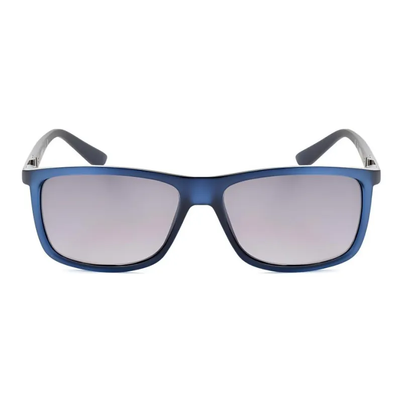 GUESS Polycarbonate Resin Rectangular Sunglasses Men's Blue-1