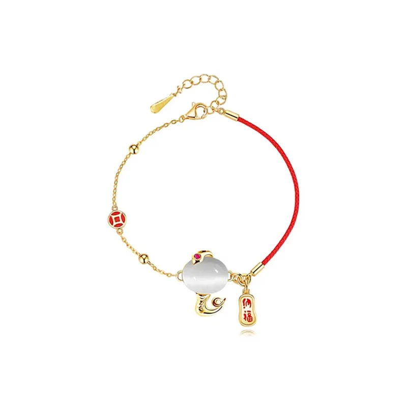 MGS Glass Cat Eye Necklaces Women's-13