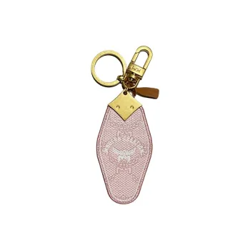 MCM Artificial Leather, Metal Keychains Unisex