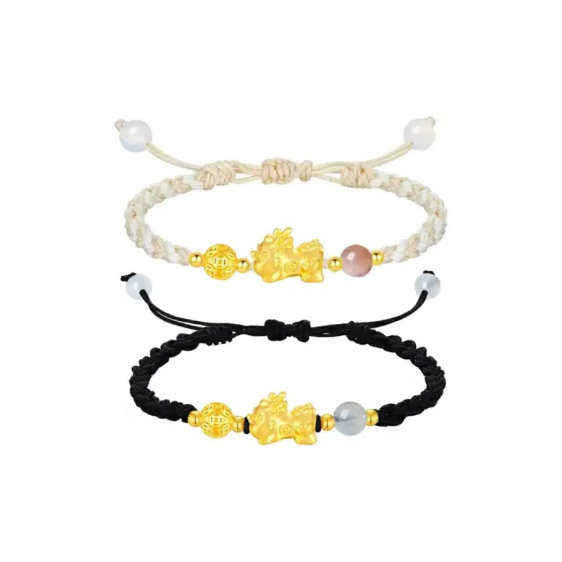 ZHOUBAIFU Gold Bracelet Unisex-6
