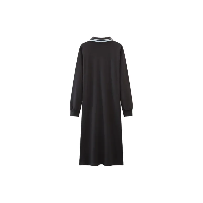 KUHNMARVIN Long Sleeved Dresses Women's Dark Gray-1