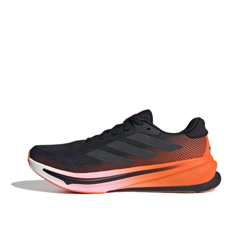 Adidas SUPERNOVA RISE Anti Slip Wear Resistant Low Top Casual Running Shoes Men's Black Orange-1
